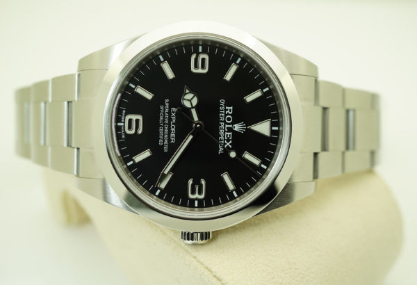 Rolex 214270 EXPLORER I FULL LUME DIAL 39MM DISCONTINUED 2019 WARRANTY FULL SET - Image 9