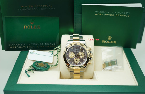 MINT Rolex 116503 COSMOGRAPH DAYTONA 18K TWO TONE BLACK MOP DIAMONDS DIAL 2022 FULL SET - Image 2