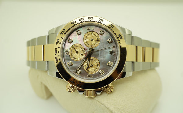 MINT Rolex 116503 COSMOGRAPH DAYTONA 18K TWO TONE BLACK MOP DIAMONDS DIAL 2022 FULL SET - Image 9