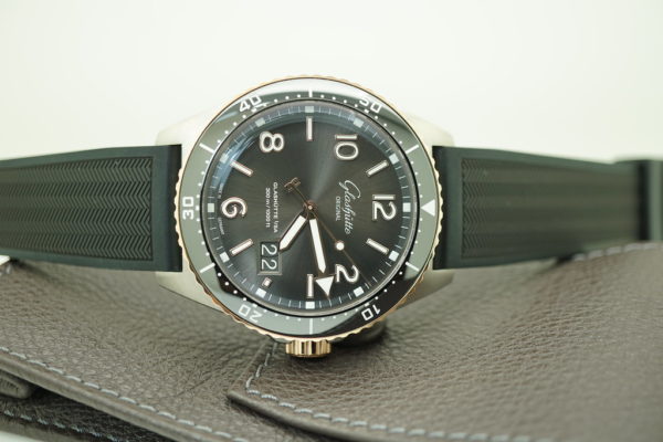MINT Glashutte ORIGINAL SeaQ PANORAMA DATE STEEL ROSE GOLD GREY DIAL 2022 - Image 7