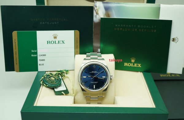 Rolex 114300 OYSTER PERPETUAL BLUE DIAL 39MM 2017 COMPLETE SET - Image 2