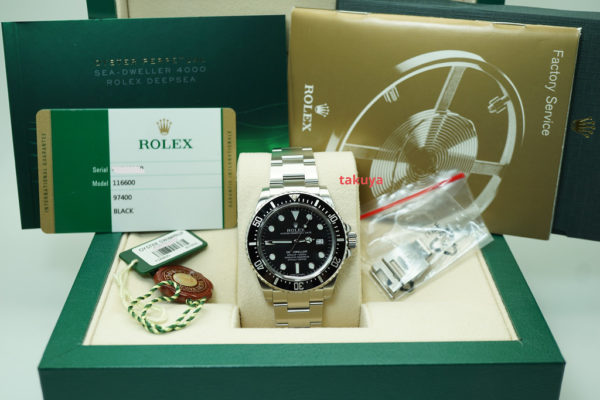 Rolex 116600 SD4K SEA-DWELLER 4000 CERAMIC BEZEL 40MM 2015 COMPLETE SET - Image 2