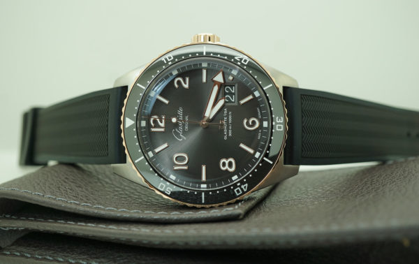 MINT Glashutte ORIGINAL SeaQ PANORAMA DATE STEEL ROSE GOLD GREY DIAL 2022 - Image 8