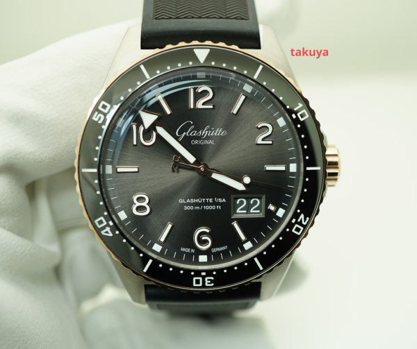 MINT Glashutte ORIGINAL SeaQ PANORAMA DATE STEEL ROSE GOLD GREY DIAL 2022