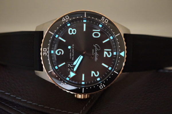 MINT Glashutte ORIGINAL SeaQ PANORAMA DATE STEEL ROSE GOLD GREY DIAL 2022 - Image 9
