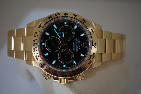 Rolex 116508 DAYTONA 18K YELLOW GOLD GREEN DIAL 2020 WARRANTY FULL SET - Image 11