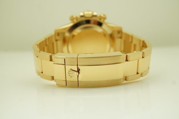 Rolex 116508 DAYTONA 18K YELLOW GOLD GREEN DIAL 2020 WARRANTY FULL SET - Image 7