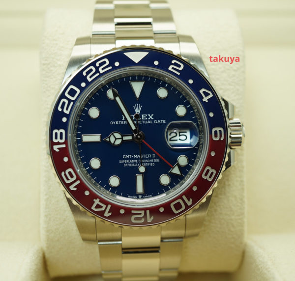 MINT Rolex 126719BLRO GMT MASTER II PEPSI 18K WHITE GOLD BLUE DIAL 2022 FULL SET