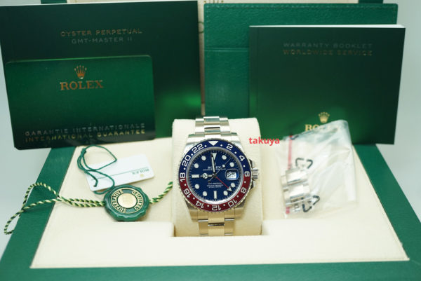 MINT Rolex 126719BLRO GMT MASTER II PEPSI 18K WHITE GOLD BLUE DIAL 2022 FULL SET - Image 2
