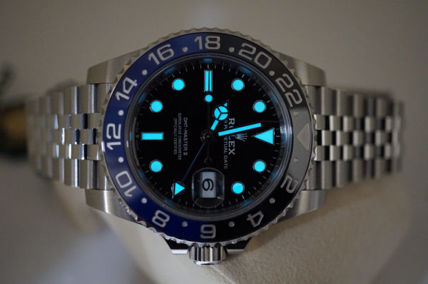 NEW Rolex 126710BLNR GMT MASTER II BLACK BLUE BEZEL JUBILEE BAND 2021 FULL SET - Image 11