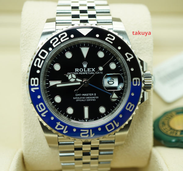 NEW Rolex 126710BLNR GMT MASTER II BLACK BLUE BEZEL JUBILEE BAND 2021 FULL SET