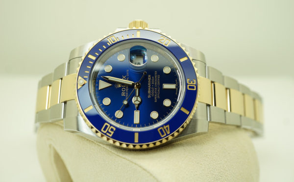 Rolex 116613LB SUBMARINER 2 TONE SUNBURST BLUE DIAL 2019 WARRANTY FULL SET - Image 10