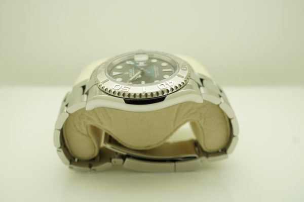 Rolex 116622 YACHTMASTER PLATINUM BEZEL DARK RHODIUM DIAL 40MM WARRANTY FULL SET - Image 4