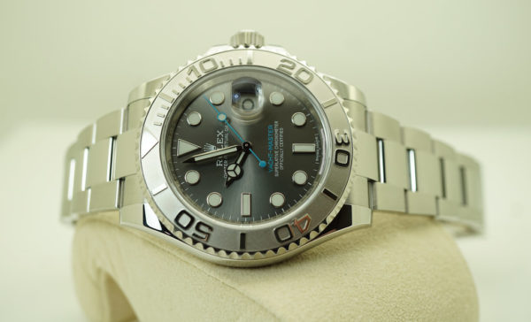 Rolex 116622 YACHTMASTER PLATINUM BEZEL DARK RHODIUM DIAL 40MM WARRANTY FULL SET - Image 10