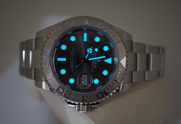 Rolex 116622 YACHTMASTER PLATINUM BEZEL DARK RHODIUM DIAL 40MM WARRANTY FULL SET - Image 11