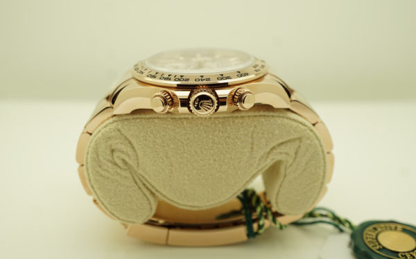 NEW Rolex 116505 DAYTONA 18K ROSE GOLD SUNDUST BAGUETTE DIAMOND DIAL 2021 FULL SET - Image 3