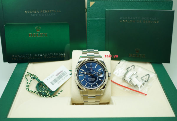 Rolex 326934 SKY-DWELLER BLUE DIAL OYSTER BRACELET 2020 COMPLETE SET - Image 2