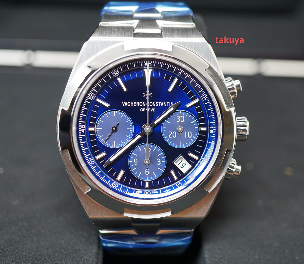 vacheron constantin overseas chronograph blue dial