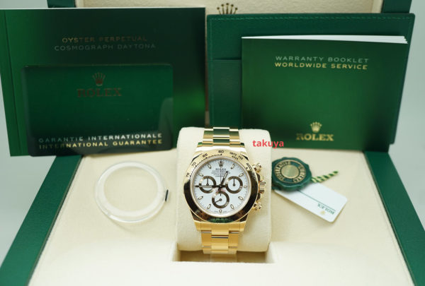 BRAND NEW Rolex 116508 DAYTONA 18K YELLOW GOLD WHITE DIAL 2022 COMPLETE SET - Image 2