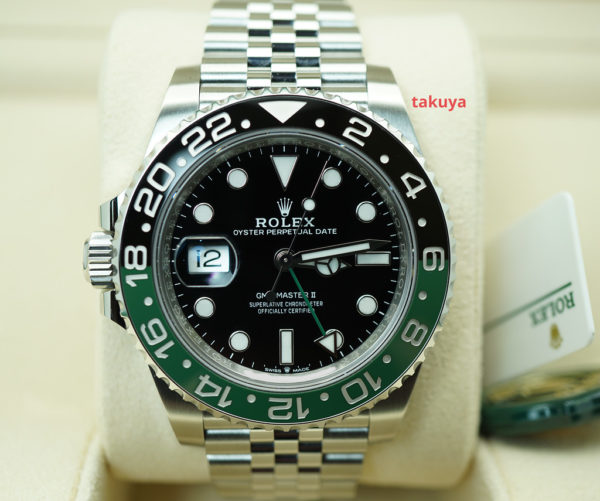 BRAND NEW Rolex 126720VTNR GMT MASTER II LEFTY BLACK GREEN SPRITE JUBILEE 2022 MODEL