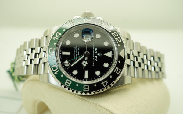 BRAND NEW Rolex 126720VTNR GMT MASTER II LEFTY BLACK GREEN SPRITE JUBILEE 2022 MODEL - Image 10
