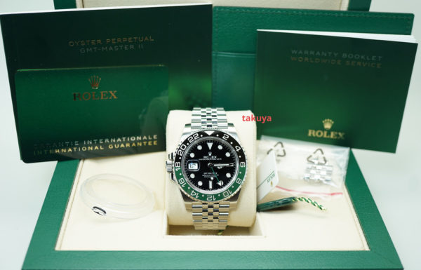 BRAND NEW Rolex 126720VTNR GMT MASTER II LEFTY BLACK GREEN SPRITE JUBILEE 2022 MODEL - Image 2