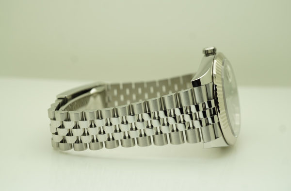 Rolex 126334 DATEJUST 41 FLUTED BEZEL DARK RHODIUM DIAL JUBILEE BAND FULL SET - Image 6