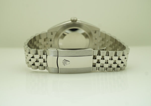 Rolex 126334 DATEJUST 41 FLUTED BEZEL DARK RHODIUM DIAL JUBILEE BAND FULL SET - Image 7