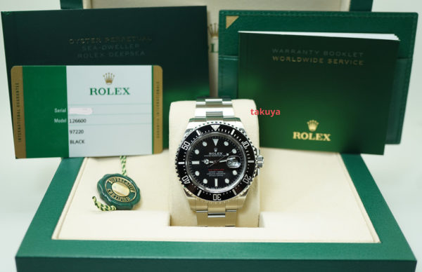 Rolex 126600 SEA-DWELLER 43MM CYCLOPS RED TEXT 2019 WARRANTY COMPLETE SET - Image 2