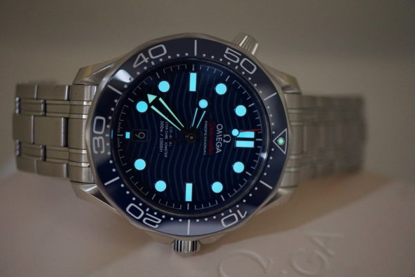 Omega SEAMASTER DIVER 300M BLUE WAVE DIAL BRACELET 2022 COMPLETE SET - Image 11