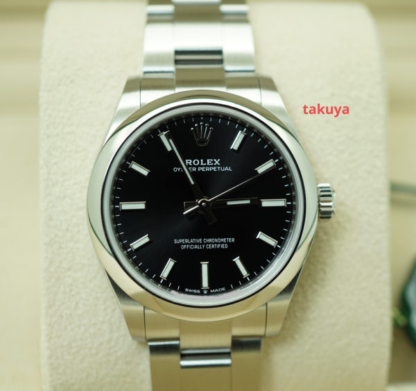 BRAND NEW Rolex 277200 OYSTER PERPETUAL BRIGHT BLACK DIAL 31MM 2022 COMPLETE SET