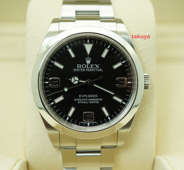 Rolex 214270 EXPLORER 1 STAINLESS STEEL MARK 1 DIAL 39MM BOX PAPERS