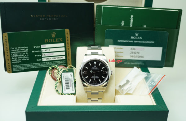 Rolex 214270 EXPLORER 1 STAINLESS STEEL MARK 1 DIAL 39MM BOX PAPERS - Image 2