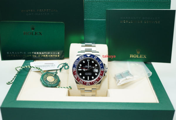 Rolex 126710BLRO PEPSI GMT MASTER 2 RED BLUE BEZEL OYSTER BAND 2021 FULL SET - Image 2