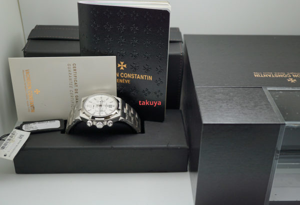 NEW Vacheron CONSTANTIN OVERSEAS CHRONOGRAPH 49150 WHITE DIAL 2019 FULL SET - Image 2