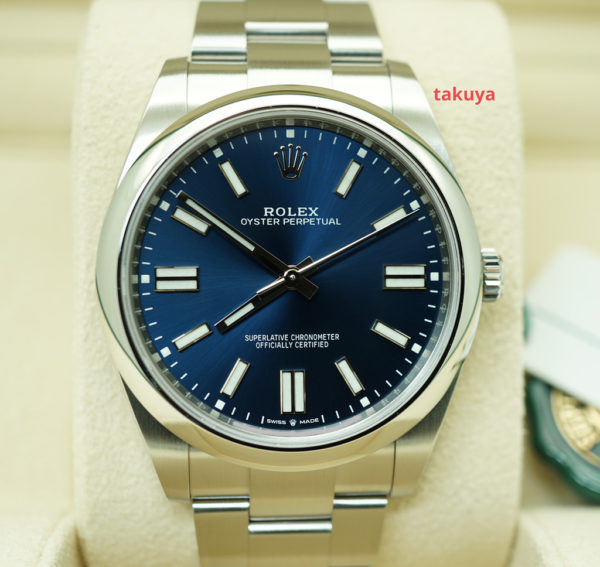 BRAND NEW Rolex 124300 OYSTER PERPETUAL BLUE DIAL 41MM 2022 COMPLETE SET
