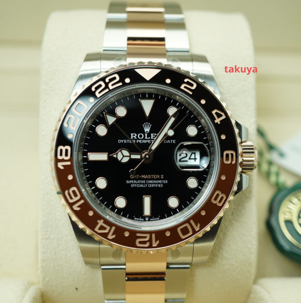 BRAND NEW Rolex 126711CHNR GMT MASTER 2 ROSE GOLD STEEL ROOTBEER 2022 FULL SET
