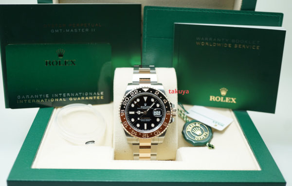 BRAND NEW Rolex 126711CHNR GMT MASTER 2 ROSE GOLD STEEL ROOTBEER 2022 FULL SET - Image 2
