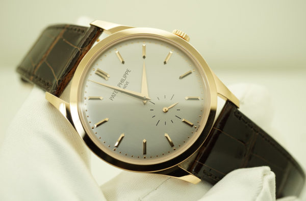 Patek PHILIPPE 5196R 18K ROSE GOLD CALATRAVA SILVER DIAL 37MM 2021 FULL SET - Image 8