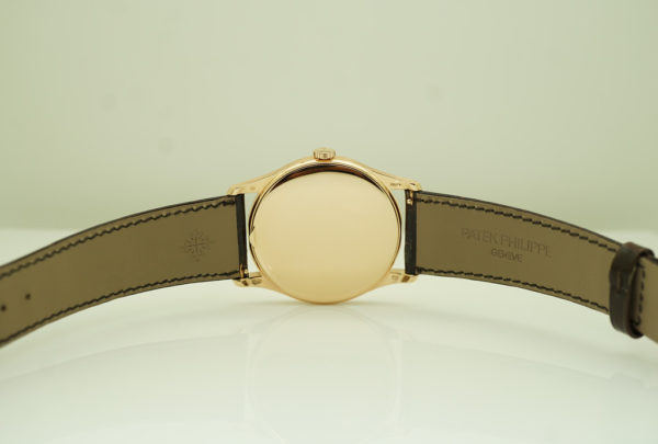 Patek PHILIPPE 5196R 18K ROSE GOLD CALATRAVA SILVER DIAL 37MM 2021 FULL SET - Image 7