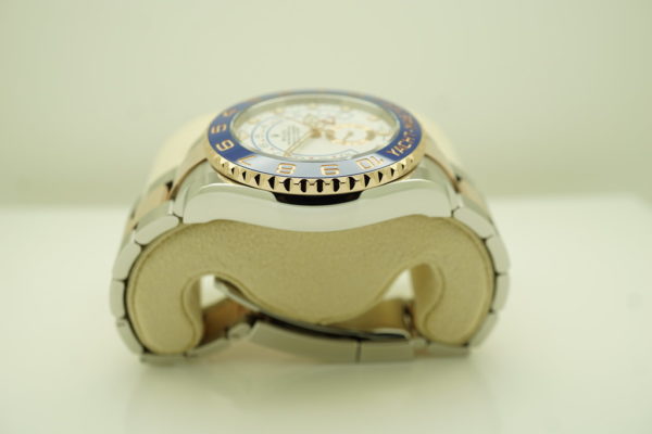 Rolex 116681 YACHTMASTER II ROSE GOLD STEEL NEWER DIAL 2020 WARRANTY FULL SET - Image 4