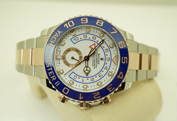 Rolex 116681 YACHTMASTER II ROSE GOLD STEEL NEWER DIAL 2020 WARRANTY FULL SET - Image 9