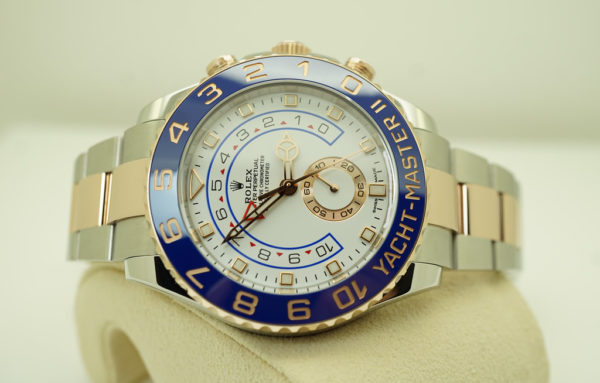 Rolex 116681 YACHTMASTER II ROSE GOLD STEEL NEWER DIAL 2020 WARRANTY FULL SET - Image 10