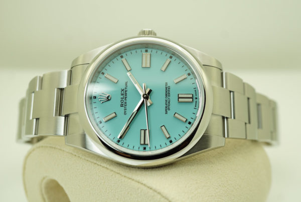 MINT Rolex 124300 OYSTER PERPETUAL 41 TIFFANY TURQUOISE DIAL 2021 FULL SET - Image 10