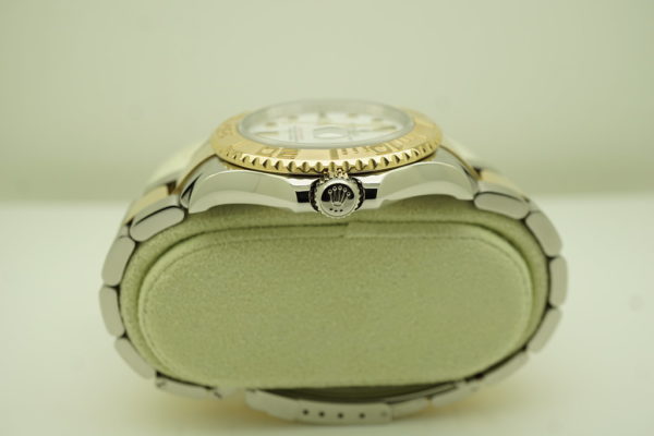 Rolex 16623 YACHTMASTER YELLOW GOLD STEEL WHITE DIAL 40MM Z SERIAL FULL SET - Image 3