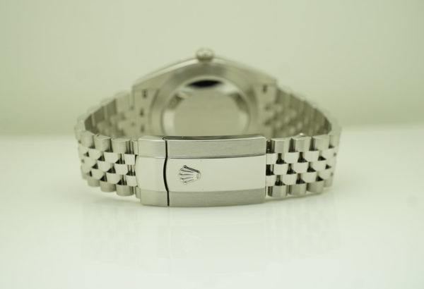 Rolex 126334 DATEJUST 41 FLUTED BEZEL WIMBLEDON DIAL JUBILEE 2021 FULL SET - Image 7