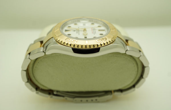 Rolex 16623 YACHTMASTER YELLOW GOLD STEEL WHITE DIAL 40MM Z SERIAL FULL SET - Image 4