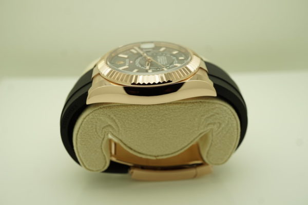Rolex 326235 SKY-DWELLER 18K ROSE GOLD SLATE DIAL OYSTERFLEX 2022 FULL SET - Image 4