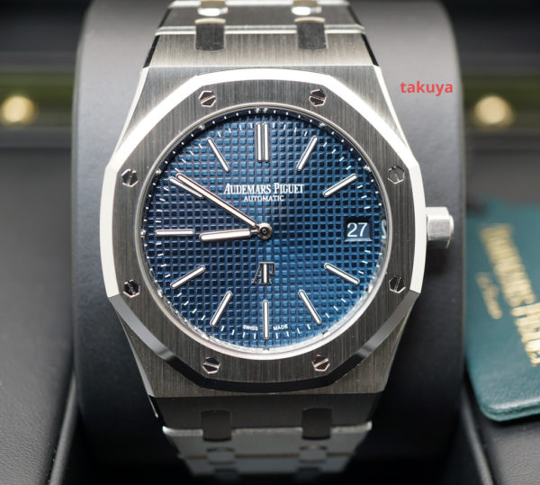 BRAND NEW Audemars PIGUET ROYAL OAK JUMBO 16202ST 50TH ANNIVERSARY BLUE DIAL 2022 FULL SET