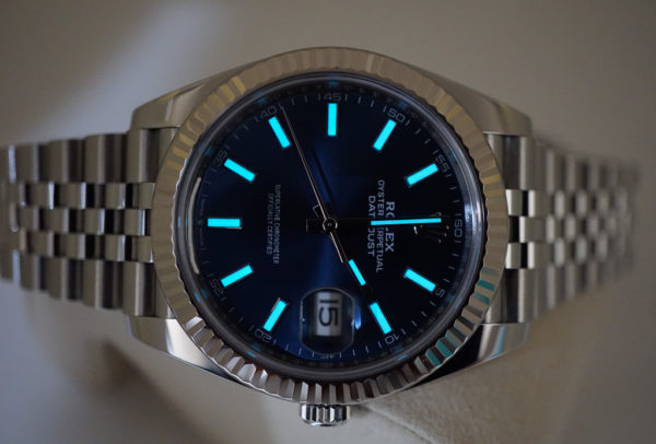 Rolex 126334 DATEJUST 41 FLUTED BEZEL BLUE STICK DIAL JUBILEE BAND 2021 FULL SET - Image 11